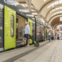 Fahrspaß, faltbar und leicht zu transportieren MAXX Sport faltbar im ÖPNV